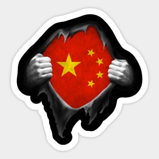 China Flag Chinese Roots DNA Pride Gift Sticker